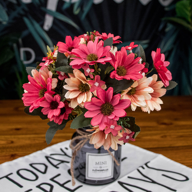 Mélanger et assortir des fleurs artificielles, faux Bouquets, fleurs en plastique d'intérieur, fleurs séchées