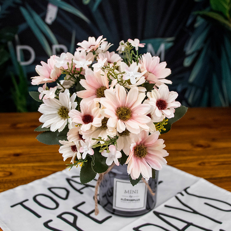 Mélanger et assortir des fleurs artificielles, faux Bouquets, fleurs en plastique d'intérieur, fleurs séchées