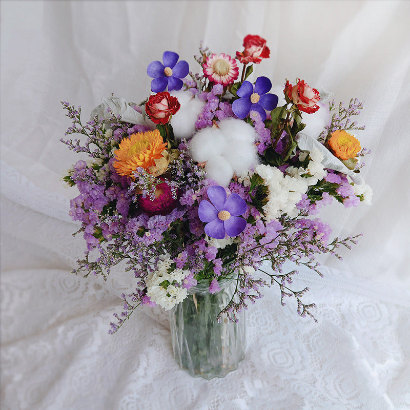 Arrangement de fleurs séchées, bouquet de fleurs, floral maison 