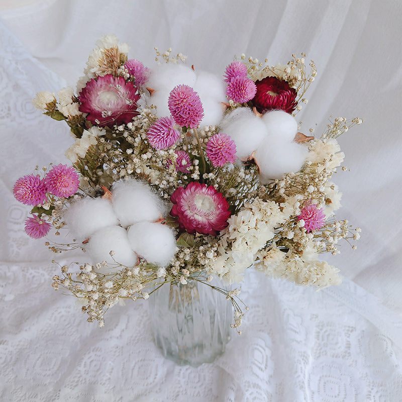 Arrangement de fleurs séchées, bouquet de fleurs, floral maison 