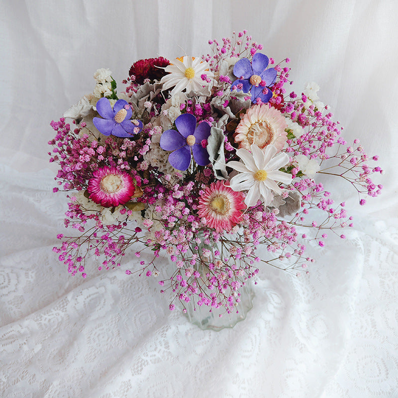 Arrangement de fleurs séchées, bouquet de fleurs, floral maison 