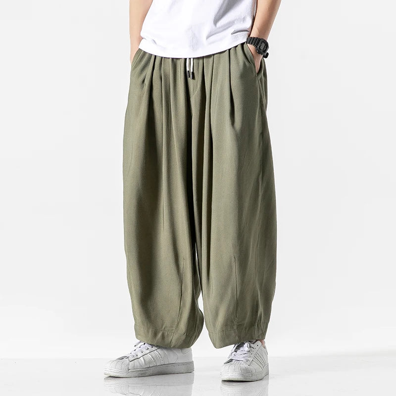 Streetwear hommes sarouel Style japonais hommes pantalon décontracté 2020 nouveau grande taille Jogging pantalon mâle amoureux de la mode pantalon M-5XL