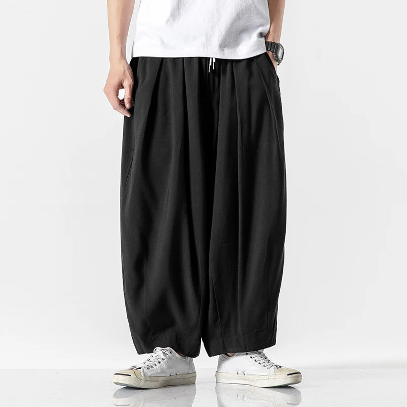 Streetwear hommes sarouel Style japonais hommes pantalon décontracté 2020 nouveau grande taille Jogging pantalon mâle amoureux de la mode pantalon M-5XL