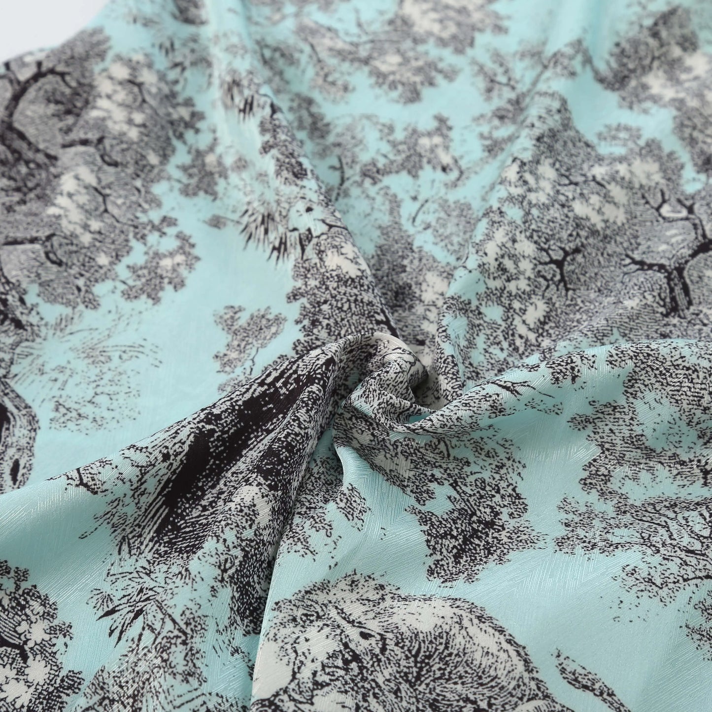 Ensemble deux pièces pyjama loungewear luxueux chinoiserie turquoise 