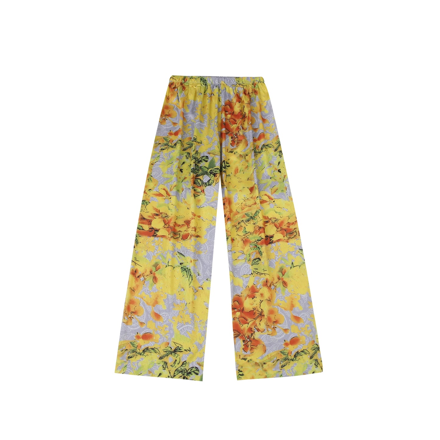 Abstract floral luxurious loungewear pyjamas two-piece set