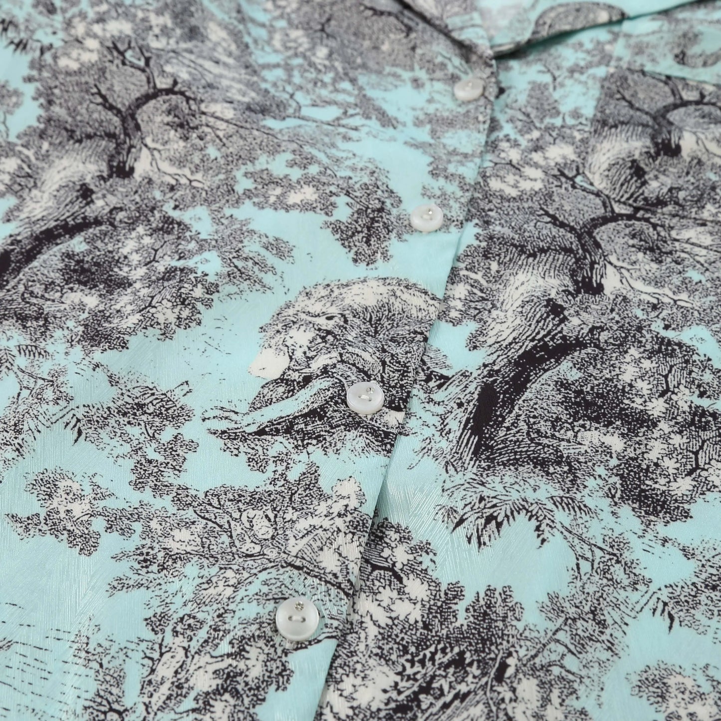 Ensemble deux pièces pyjama loungewear luxueux chinoiserie turquoise 