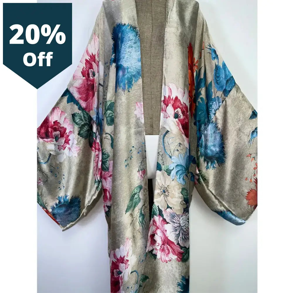 Autumn New Flower Print Beach Wear Swim Suit Elegant Africa Women Boho Cardigan Sexy Holiday Long