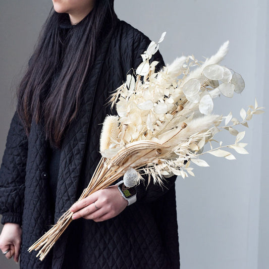 Fleurs éternelles naturelles séchées à l'air, ornements de maison DIY