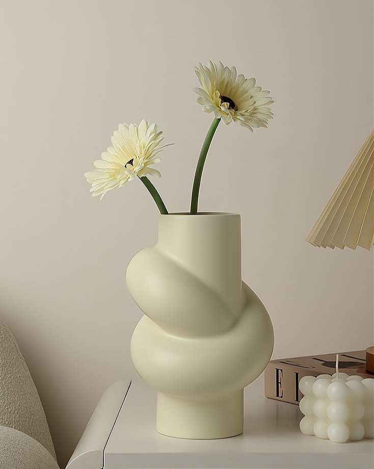 Handmade Ceramic Knot Vase - Decorative and Unique Modern Vase