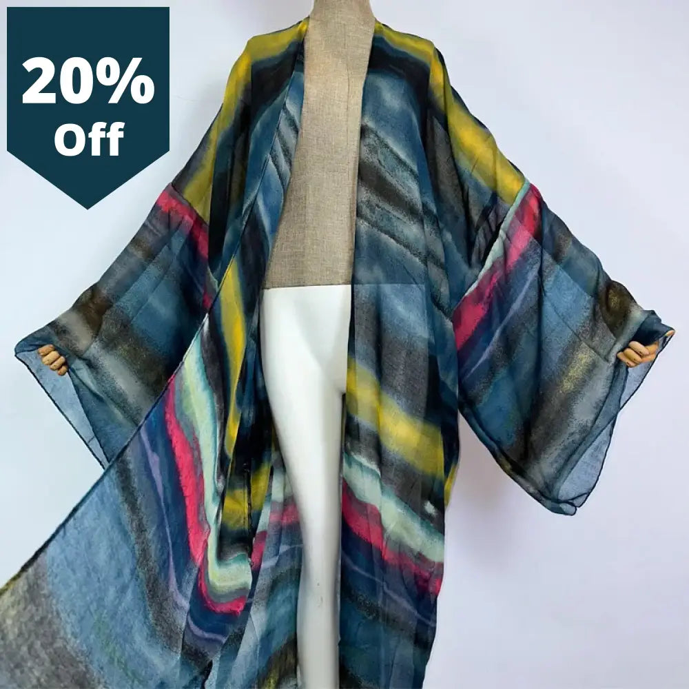 Kimono Boho Print Kaftans Beach Cover-Ups Elegant Cardigan Sexy Africa Coat Outfits For Women