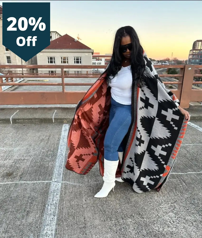 New Stylish Printed Long Warm Cardigans Plus Size African Blogger Rich Lady Loose Open Front Kimonos