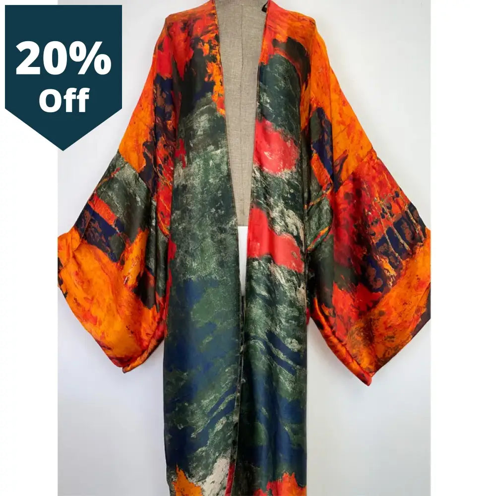 Oversized Loose Casual Aesthetic Dresses Retro Printing Sexy Beach Kimono Dress New Bohemian Long