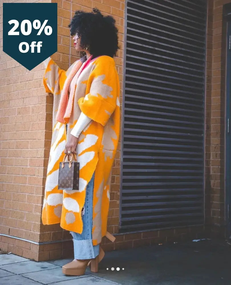 Printed Long Cardigans Oversized Women Loose Open Front Kimonos & Jacket For Birthday Day