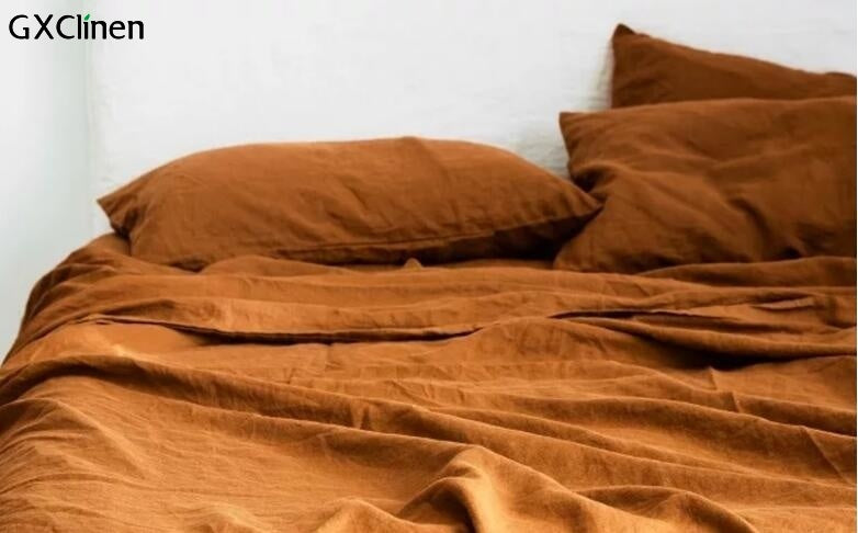 Linen Pillow Cases - Pumpkin Spice - hypemart